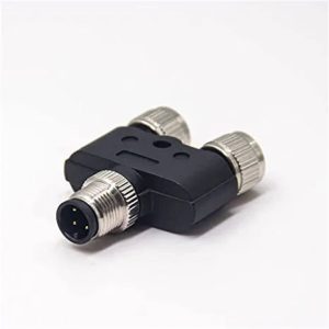 M12 Y Connector A Code Unshielded M12 Male To Female Adapter